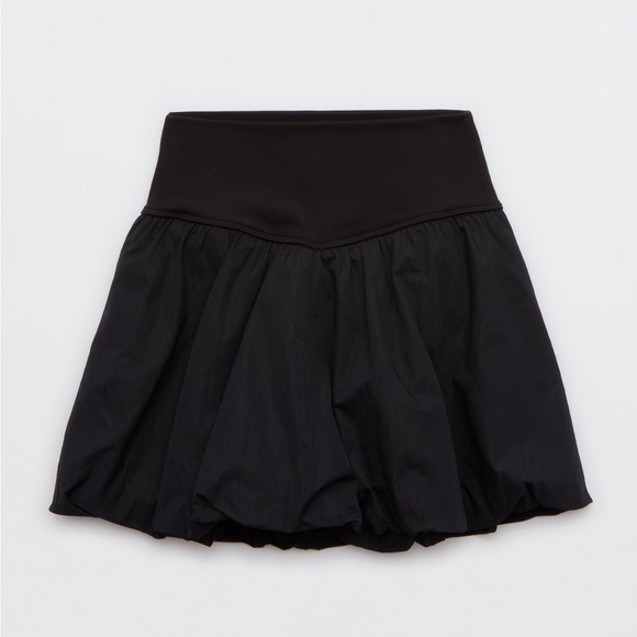 NWT OFFLINE By Aerie Real Me Bubble Skort high rise black size medium trending - Picture 4 of 9